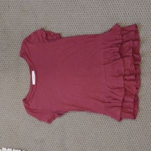 Loft Petite Ruffle Shirt